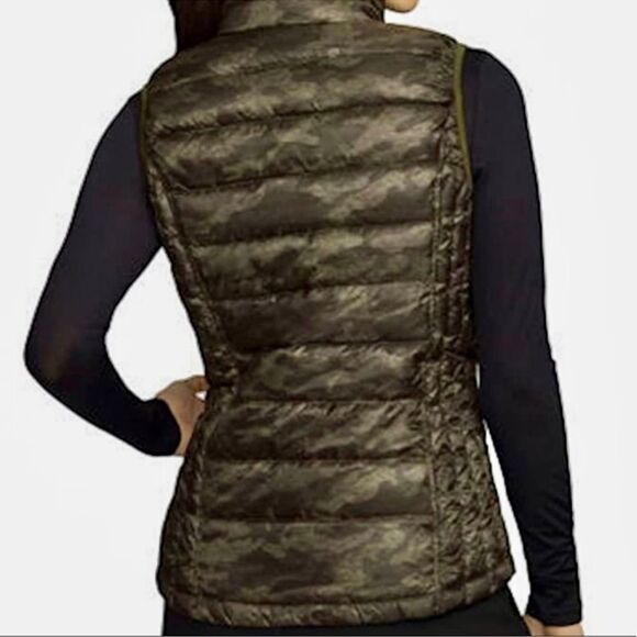 32 Degrees Heat Camo Puffer Vest Packable Green Camouflage Sleeveless Medium - Picture 3 of 8
